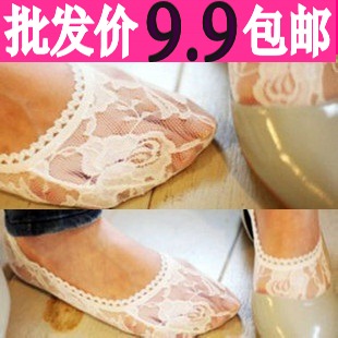 Z2239 spring and autumn fashion lace decoration stockings socks sock slippers