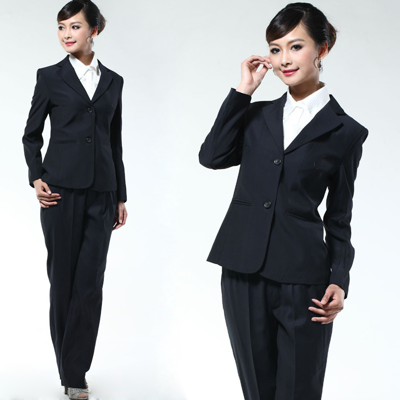 Z320 gold spring new arrival 2011 set work wear women's uniforms formal white collar