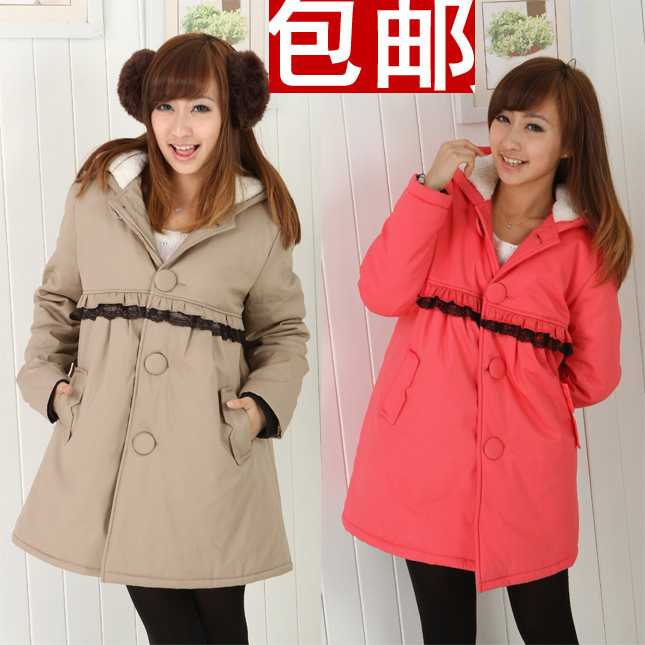 Z3710 autumn and winter maternity clothing maternity thickening wadded jacket maternity clothing top outerwear 128