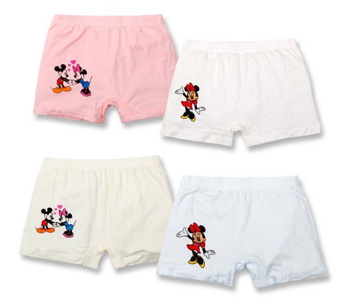 Z8124 girls underwears 100 cotton children Cartoon watermark panties  fit 2-6years 16pcs/lot more color Random