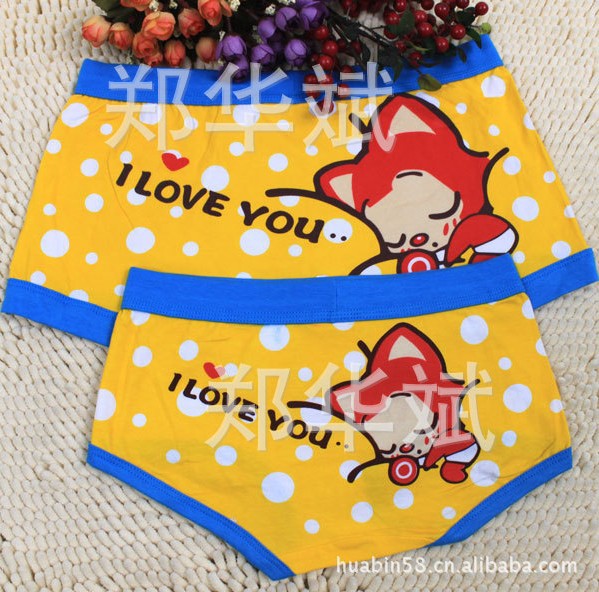 Z956 Fashion 93% cotton and 7% spandex  material shorts for men's and women Korean styple couple underware good quanlity