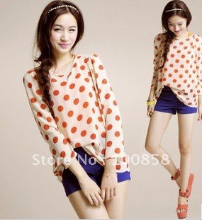 zc02019 Long Sleeve Ladies Chiffon Blouse