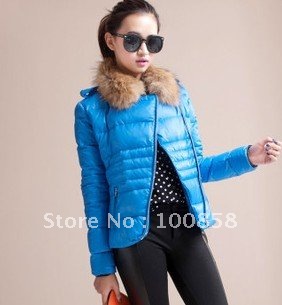 zc09066 Latest All-match Down Feather Filled Ladieds Fashion Plain Winter Down Jackets