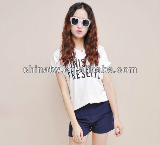 zc11058 Cheap High Waiste Hot Shorts New Design navy Color Vintage Pocket All-match 2013 Free Shipping