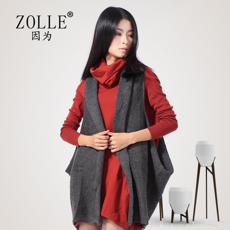 Zolle autumn and winter sweater outerwear female loose 2012 22fh1154